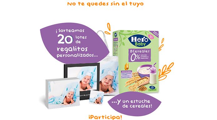 Hero Baby sortea 20 lotes de regalos personalizados