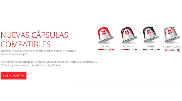 Muestras gratis de cápsulas compatibles Illy