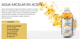 Prueba gratis agua micelar en aceite Garnier Prueba gratis agua micelar en aceite Garnier