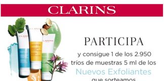 Sortean 2.950 tríos de muestras de nuevos exfoliantes Clarins Sortean 2.950 tríos de muestras de nuevos exfoliantes Clarins