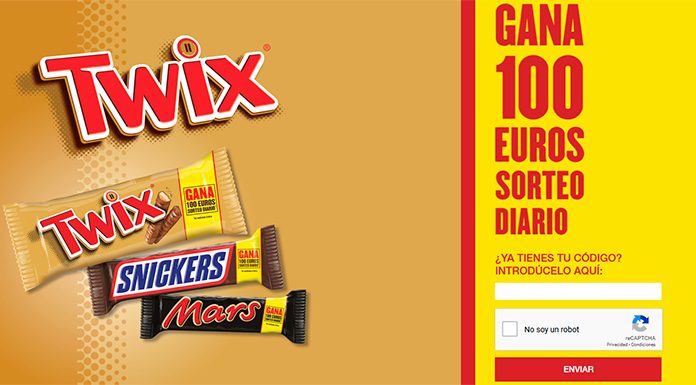 Sorteo diario de 100 euros con Twix