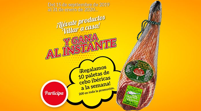 Villar regala 10 paletas de cebo ibéricas cada semana