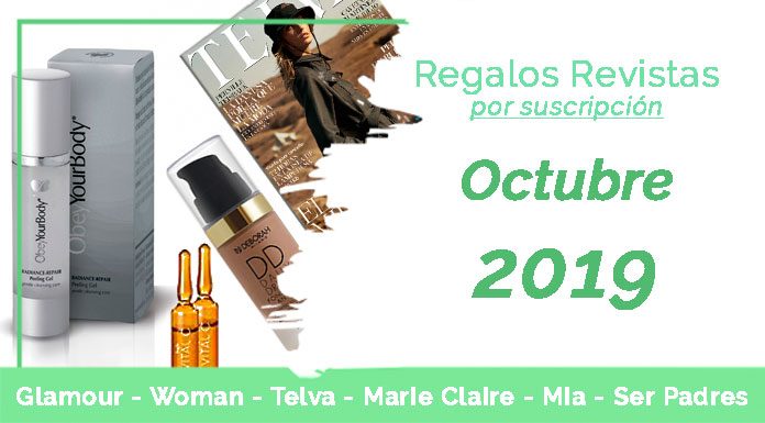 Regalos Revistas octubre 2019 por suscripción