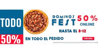 50% de descuento en Domino’s Pizza 50% de descuento en Domino's Pizza