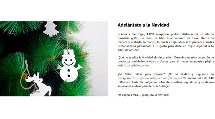 Disfruta de un adorno navideño gratis con Correos Sampling