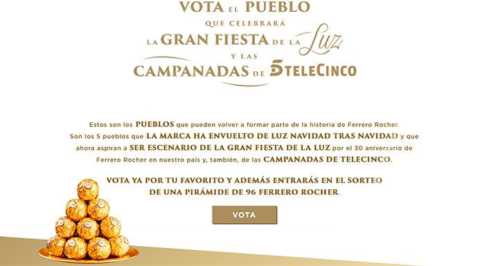 Gana una pirámide de Ferrero Rocher