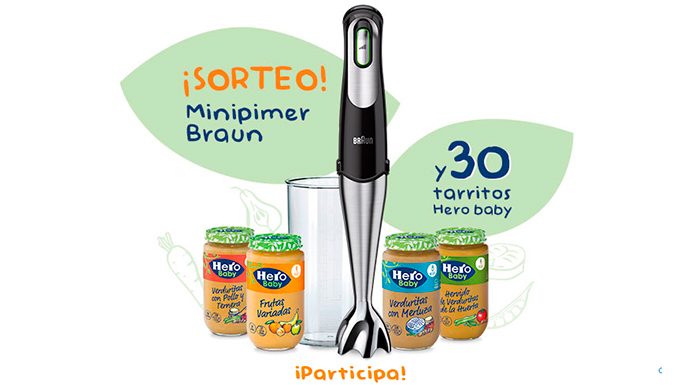 Hero Baby sortea una Minipimer Braun y 30 tarritos