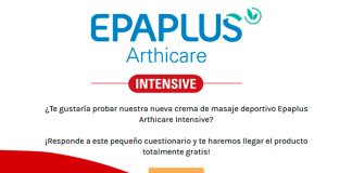 Prueba gratis la crema de masaje deportivo Epaplus Arthicare Intensive Prueba gratis la crema de masaje deportivo Epaplus Arthicare Intensive