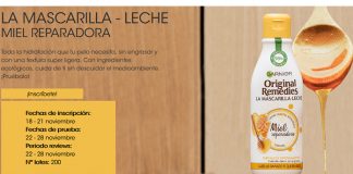 Prueba gratis la Mascarilla-Leche Miel Reparadora Prueba gratis la Mascarilla-Leche Miel Reparadora