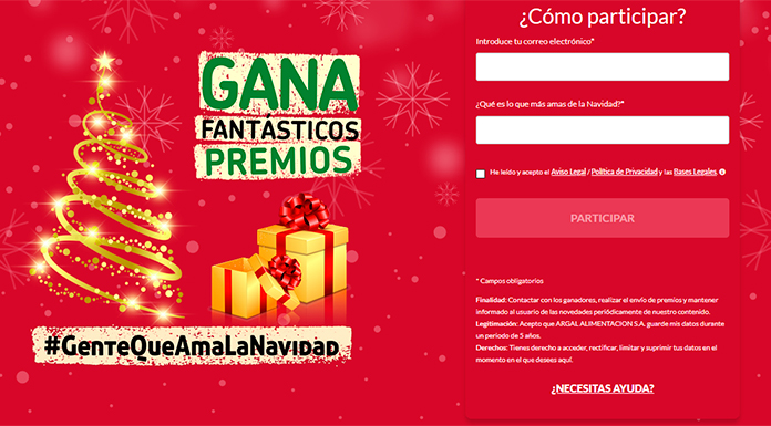 Gana fantásticos premios esta Navidad con Argal