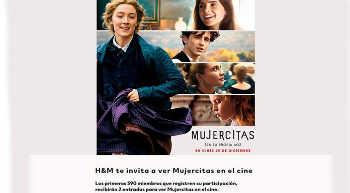 Gratis entradas de cine para ver Mujercitas con H&M