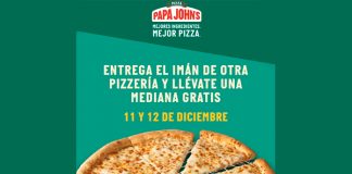 Llévate gratis una pizza con Papa John’s Pizza Llévate gratis una pizza con Papa John's Pizza