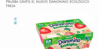 Prueba gratis el nuevo Danonino Ecológico Fresa Prueba gratis el nuevo Danonino Ecológico Fresa
