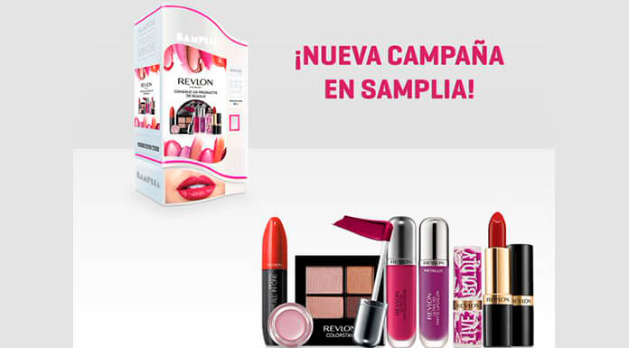 Samplia da a probar gratis maquillaje Revlon