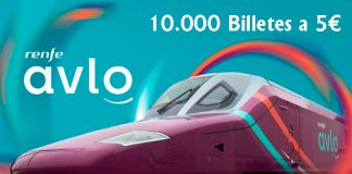 10.000 billetes a 5 euros con el nuevo AVLO de Renfe 10.000 billetes a 5 euros con el nuevo AVLO de Renfe