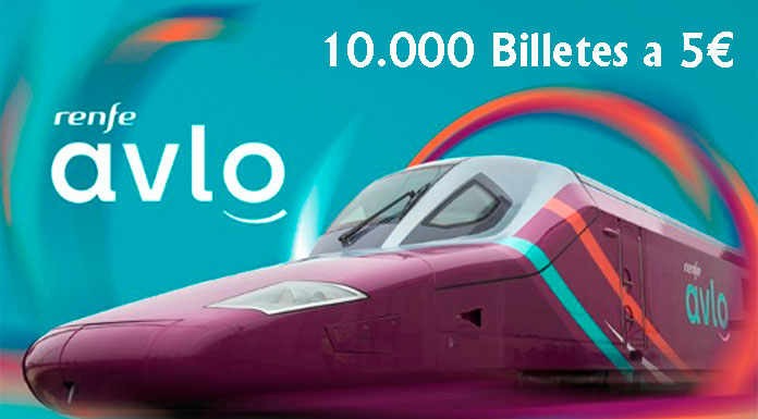 10.000 billetes a 5 euros con el nuevo AVLO de Renfe