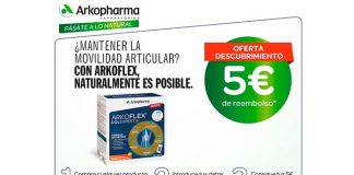 5 euros de reembolso en Arkoflex