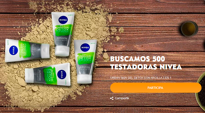 Buscan 500 Testadoras Nivea Urban Skin Gel Detox