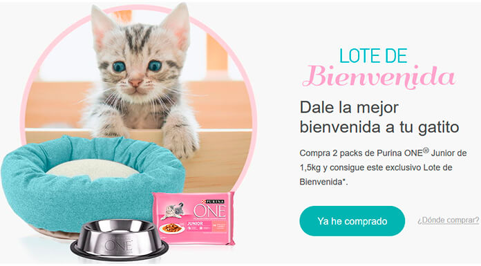 Consigue un lote de bienvenida con Purina One Junior