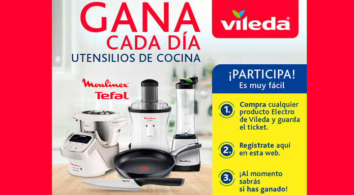 Gana cada día utensilios de cocina con Vileda