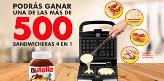 Gana una de las 500 sandwicheras 4 en 1 que regala Nutella Gana una de las 500 sandwicheras 4 en 1 que regala Nutella