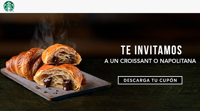 Starbucks te invita a un croissant o a una napolitana