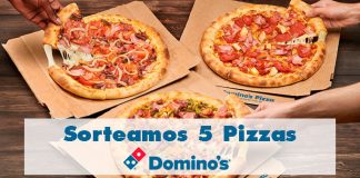 Sorteamos 5 Pizzas de Domino’s Sorteamos 5 pizzas de Domino's Pizza