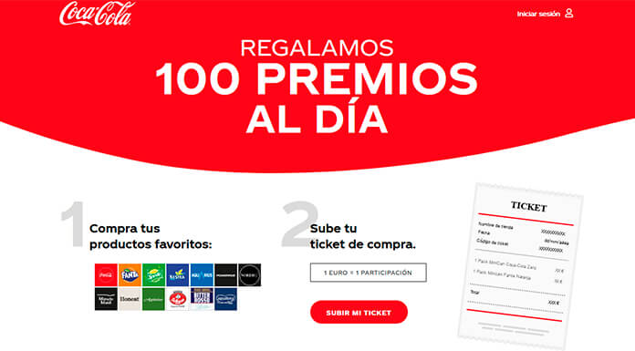 Coca Cola regala 100 premios al día