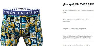 El primer boxer gratis con On That Ass El primer boxer gratis con On That Ass
