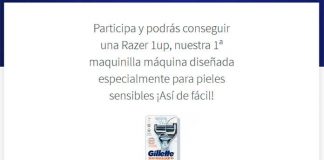 Gana una máquina de afeitar Gillette SkinGuardpack con Próxima a ti Gana una máquina de afeitar Gillette SkinGuardpack con Próxima a ti