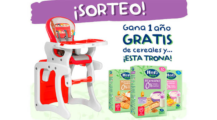 Hero Baby sortea 1 año gratis de cereales y una trona