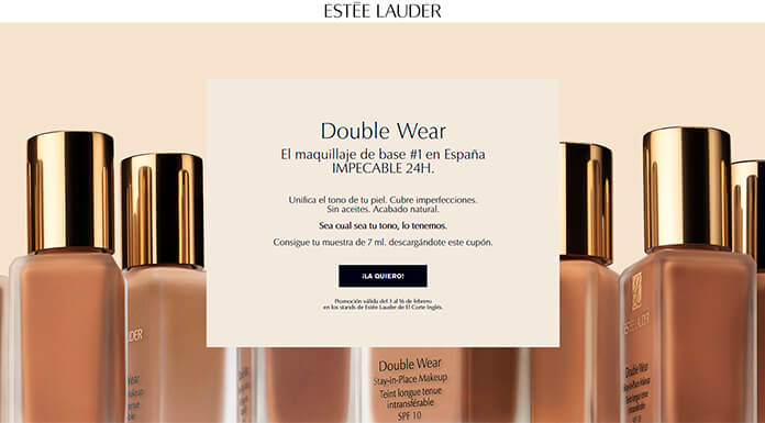 Muestras gratis de Double Wear de Estee Lauder