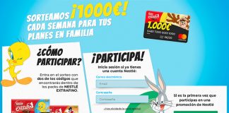 Nestlé Extrafino sortea 1.000 euros cada semana Nestlé Extrafino sortea 1.000 euros cada semana