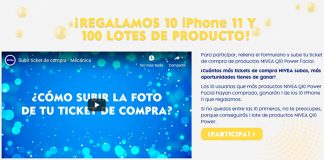 Nivea regala 10 iPhone 11 y 100 lotes de producto Nivea regala 10 iPhone 11 y 100 lotes de producto