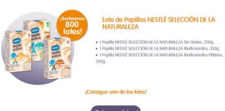Sortean 800 lotes de papillas Nestlé Selección de la naturaleza