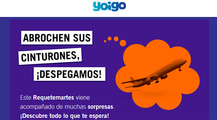 Yoigo te regala descuentos en viajes este requetemartes