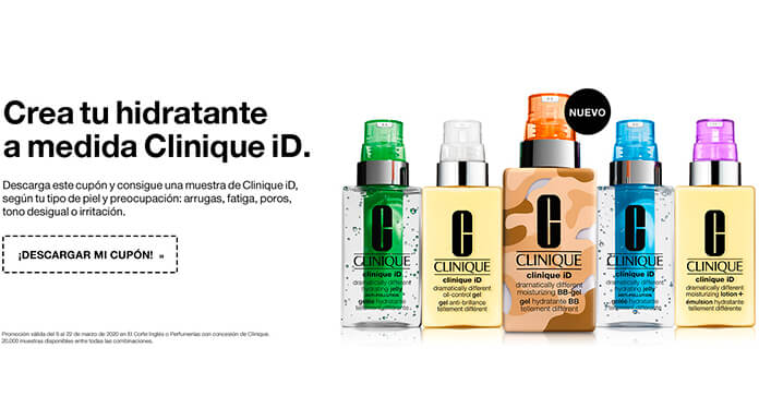 20.000 muestras gratis de Clinique iD