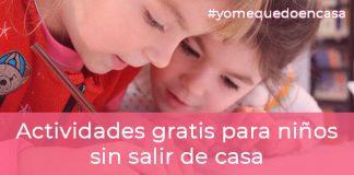 Actividades gratis para niños sin salir de casa Actividades gratis para niños sin salir de casa