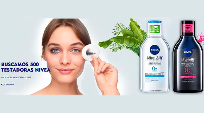 Buscan 500 testadoras Nivea Agua Micelar Micellair