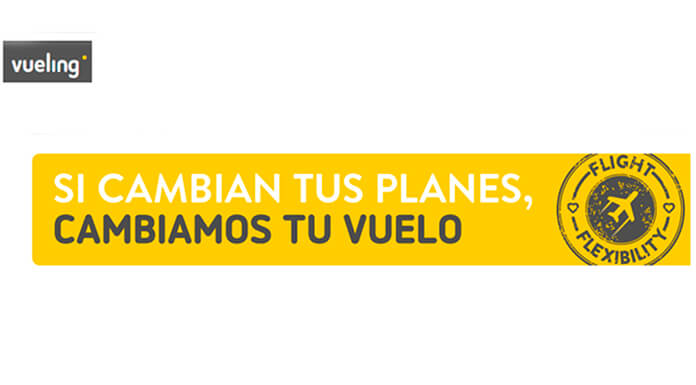 Cambia tu vuelo gratis con Vueling