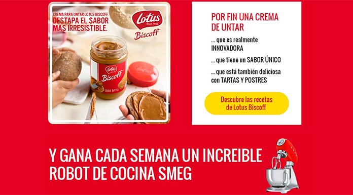 Gana cada semana un robot de cocina con Lotus Biscoff