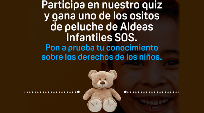 Gana un osito de peluche de Aldeas Infantiles SOS