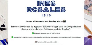 Inés Rosales sortea 100 bolsas de algodón «Edición Vintage» Inés Rosales sortea 100 bolsas de algodón "Edición Vintage"