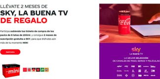 Llévate 2 meses de Sky de regalo con Coca Cola Llévate 2 meses de Sky de regalo con Coca Cola