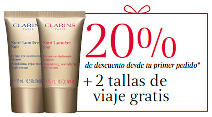 Llévate 2 muestras gratis de productos Clarins