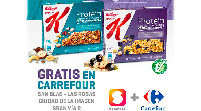 Muestras gratis de las barritas Special K Protein de Kellogg