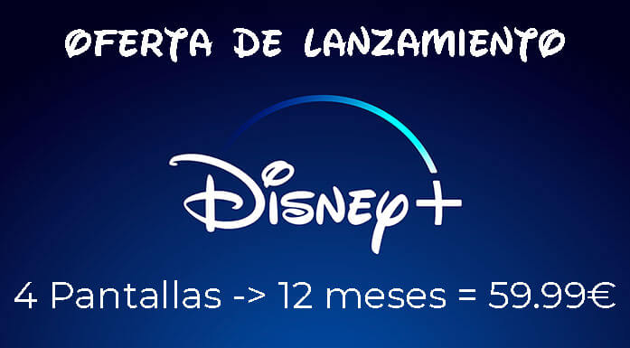 Oferta especial de lanzamiendo de Disney+