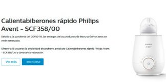 Prueba gratis Calientabiberones rápido Philips Avent Prueba gratis Calientabiberones rápido Philips Avent