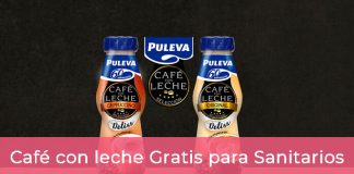 Café con leche listo para tomar Puleva gratis para sanitarios Café con Leche Puleva gratis para Sanitarios