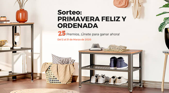 Sorteo Songmics primavera feliz y ordenada